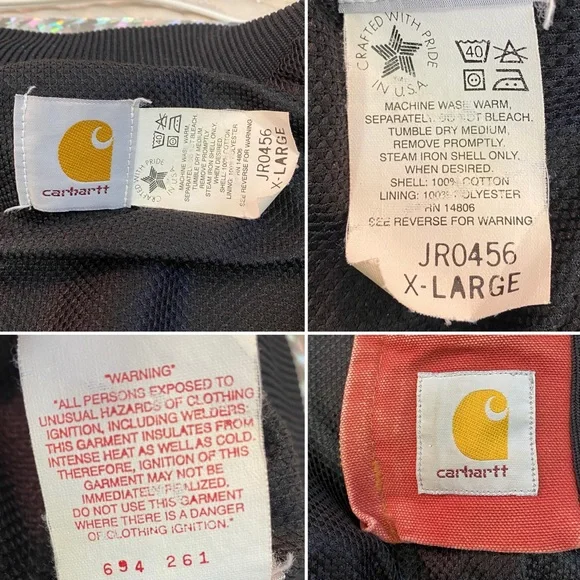 Rare VTG 90s Carhartt Santa Fe JR0456 Southwest Aztec Navajo ‘Clay’ Jacket XL - Picture 12 of 16